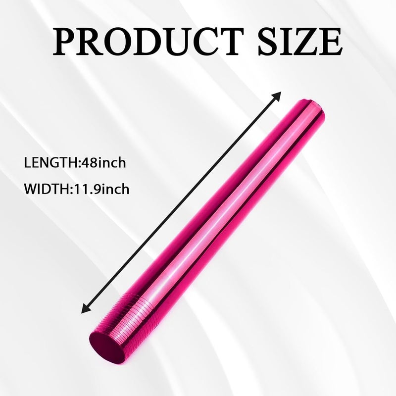 Hirificing Tint Film for Taillight Headlight Fog Light, 12×48 Inches Vinyl Self-Adhesive Car Tail Light Tape, Brake Light Headlight Cover Protection Film Color Shiny Chameleon Sticker (Pink) - Image 2